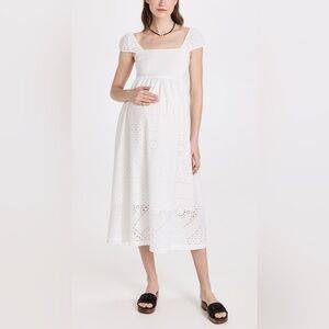 NWT - Hatch Maternity Ivy Eyelet Midi Dress